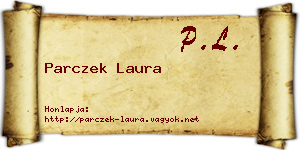 Parczek Laura névjegykártya